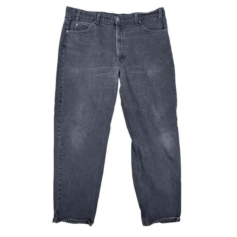 Vintage Levis 550 Orange Tab Relaxed Fit Black Jeans‎ Made in USA 40x30 Mens